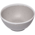 10 oz Glazed Grey Melamine Bowl with White Trim T94647