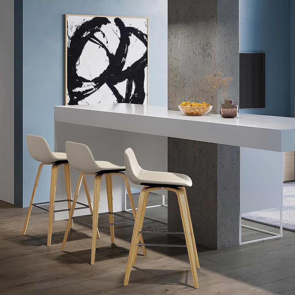 Bentwood Counter Height Stool Set Of 2 Light Wood H286