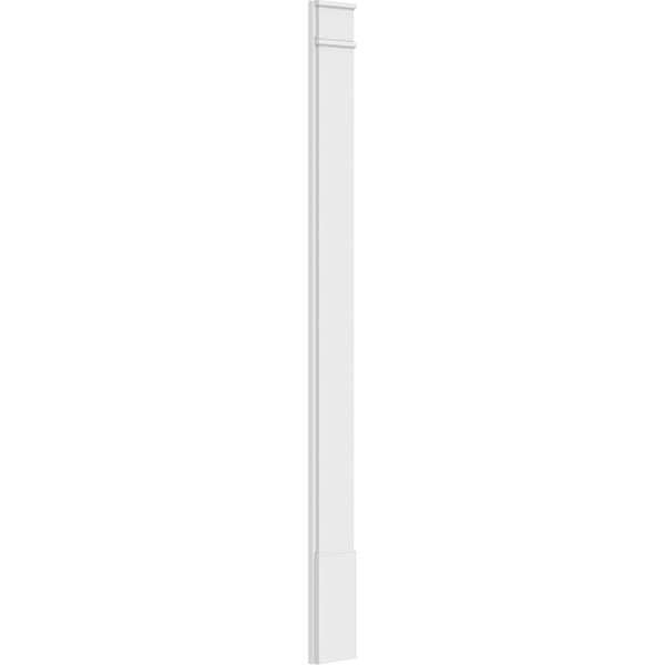 Smooth PVC Pilaster with Decorative Capital & Base (Pair) S678