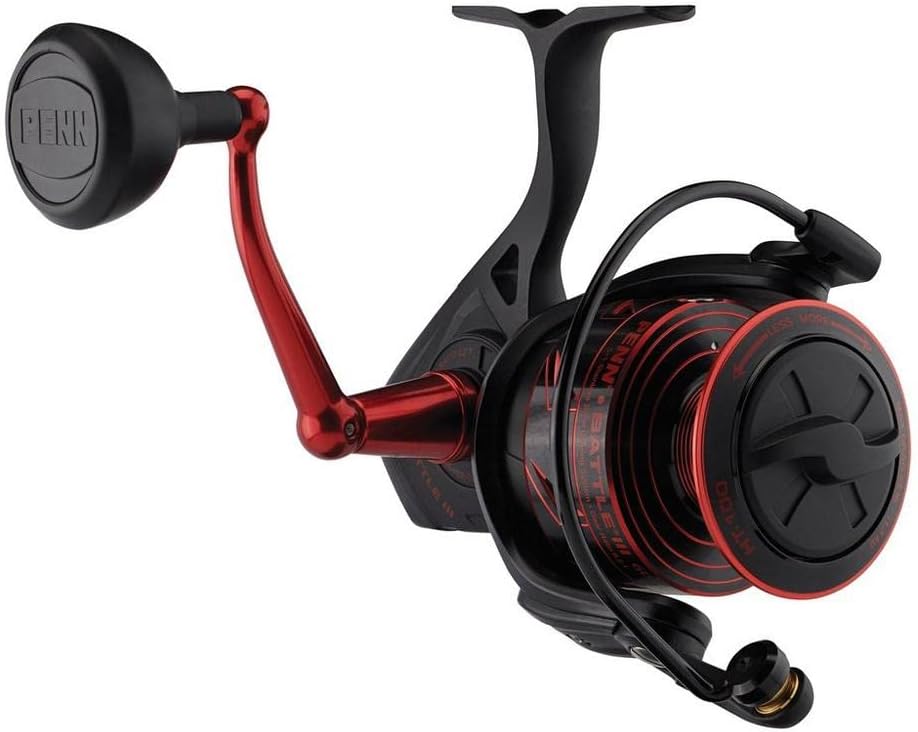4000 Black and Red Spinning Inshore Fishing Reel B77075