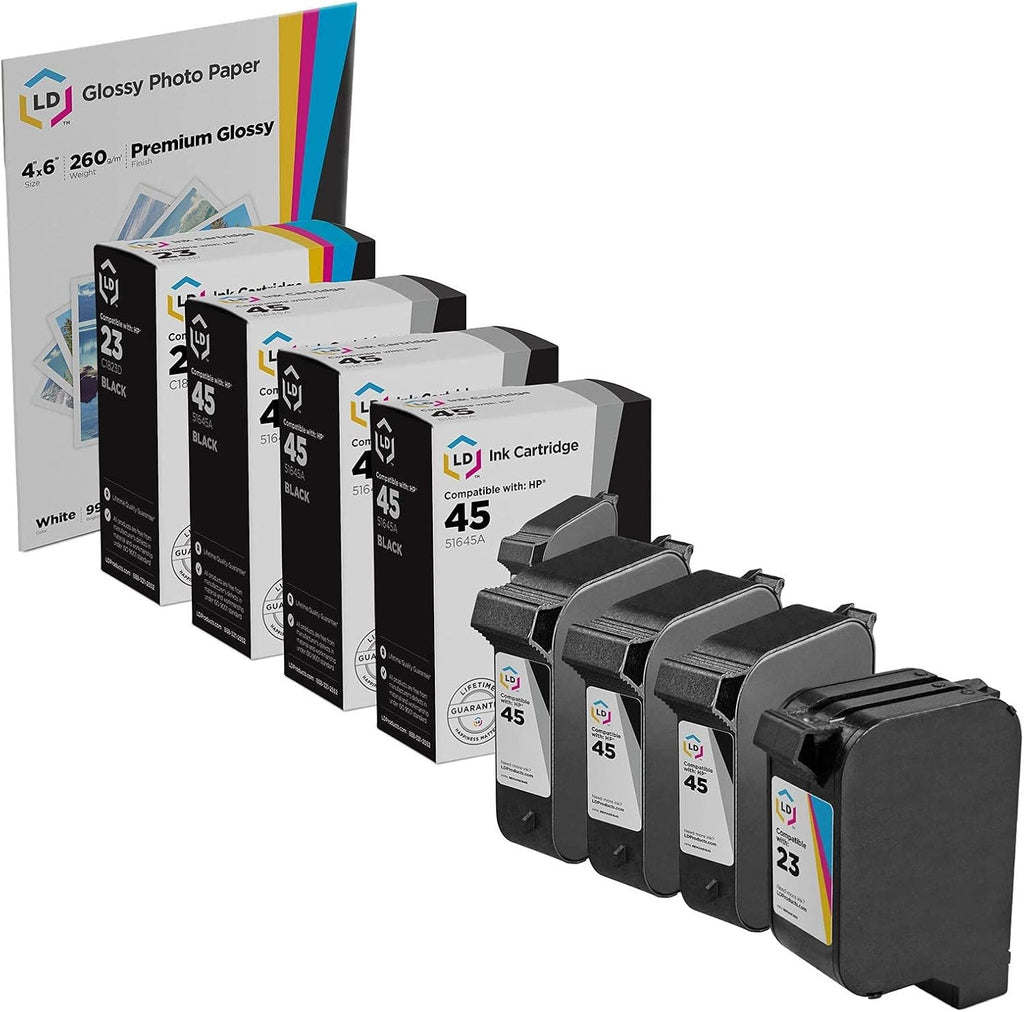 Remanufactured Ink Cartridge Replacement 3 Black 1 Color 4-Pack Y433