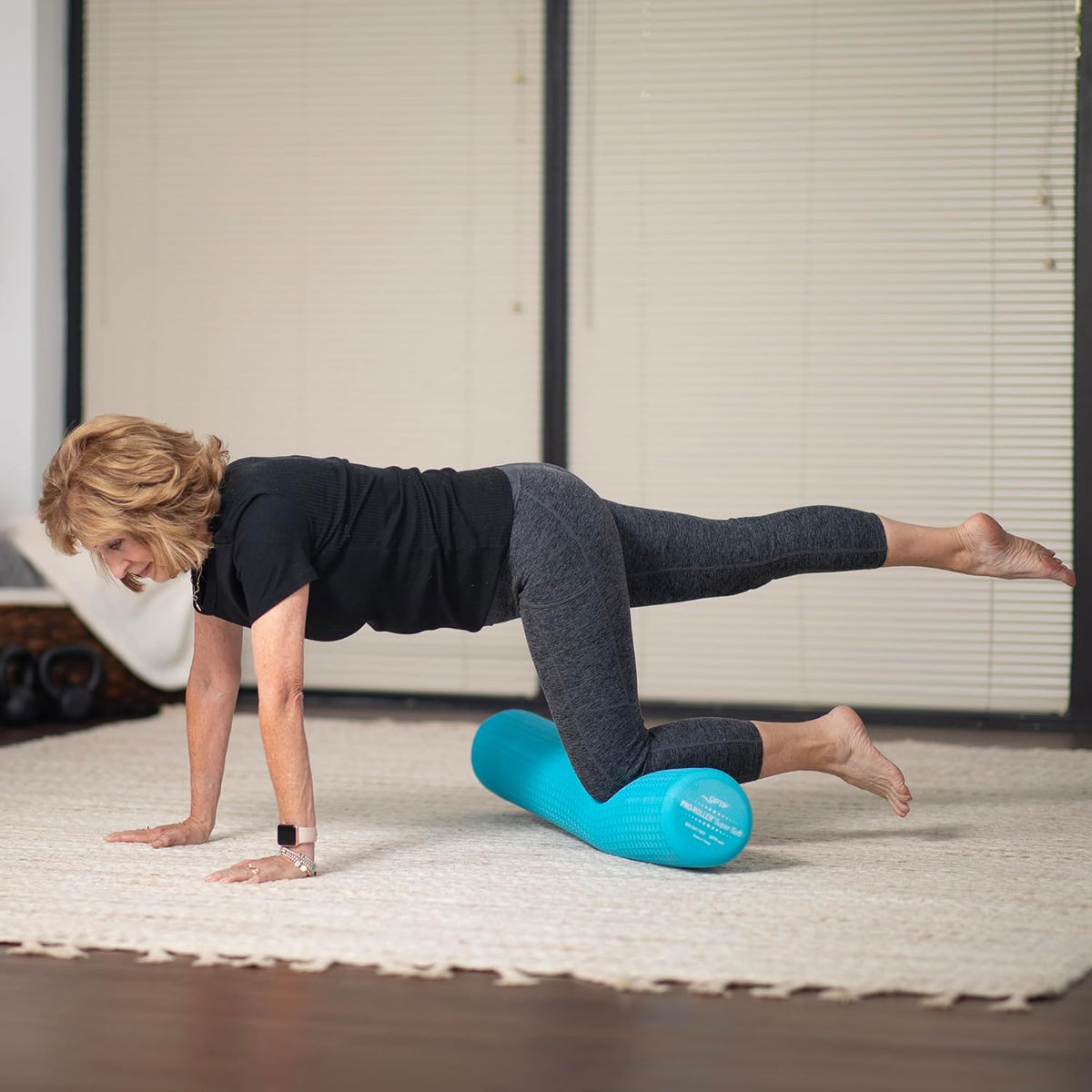 Light Blue Low Density Foam Roller 36 in W19093