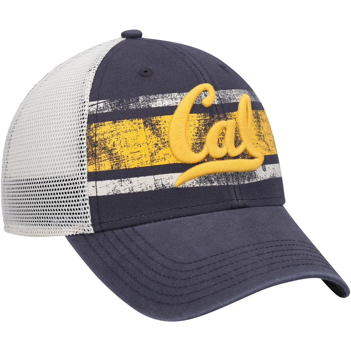 Men's Navy White Trucker Snapback Hat G938