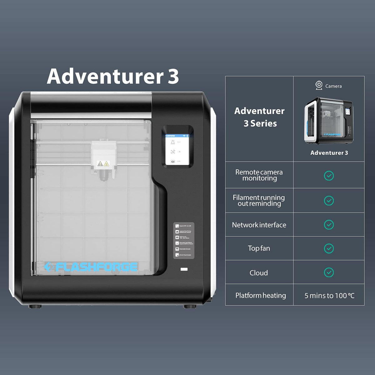 3D Printer with Heating Bed L913