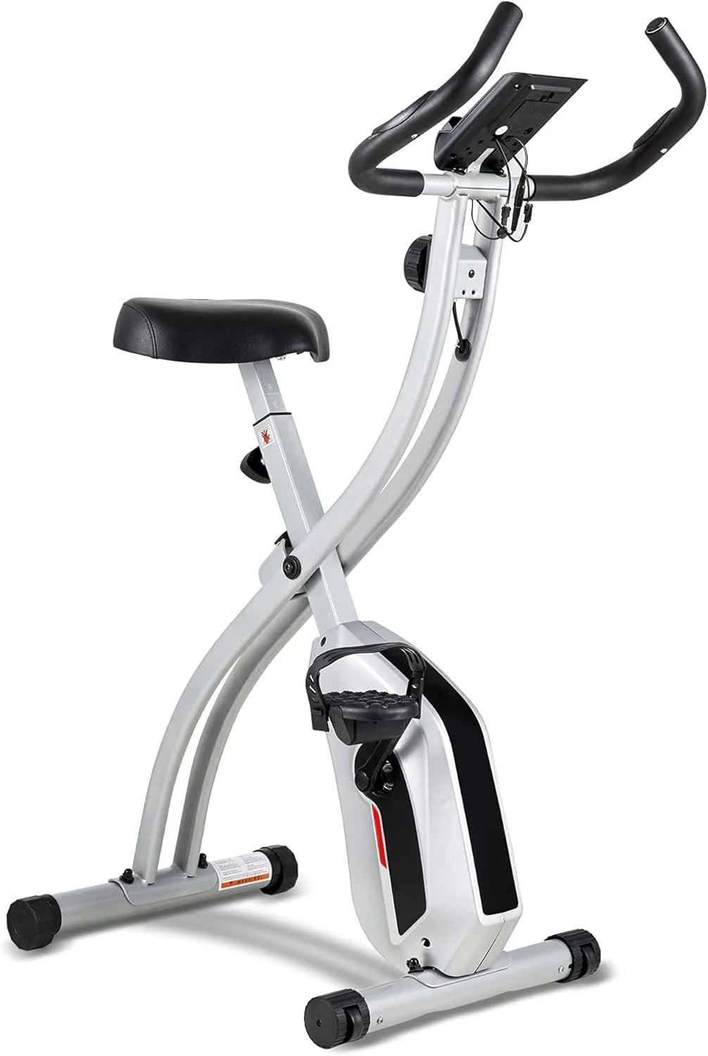 Folding Stationary Exercise Bike with LCD Monitor J6334