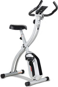 Folding Stationary Exercise Bike with LCD Monitor J6334