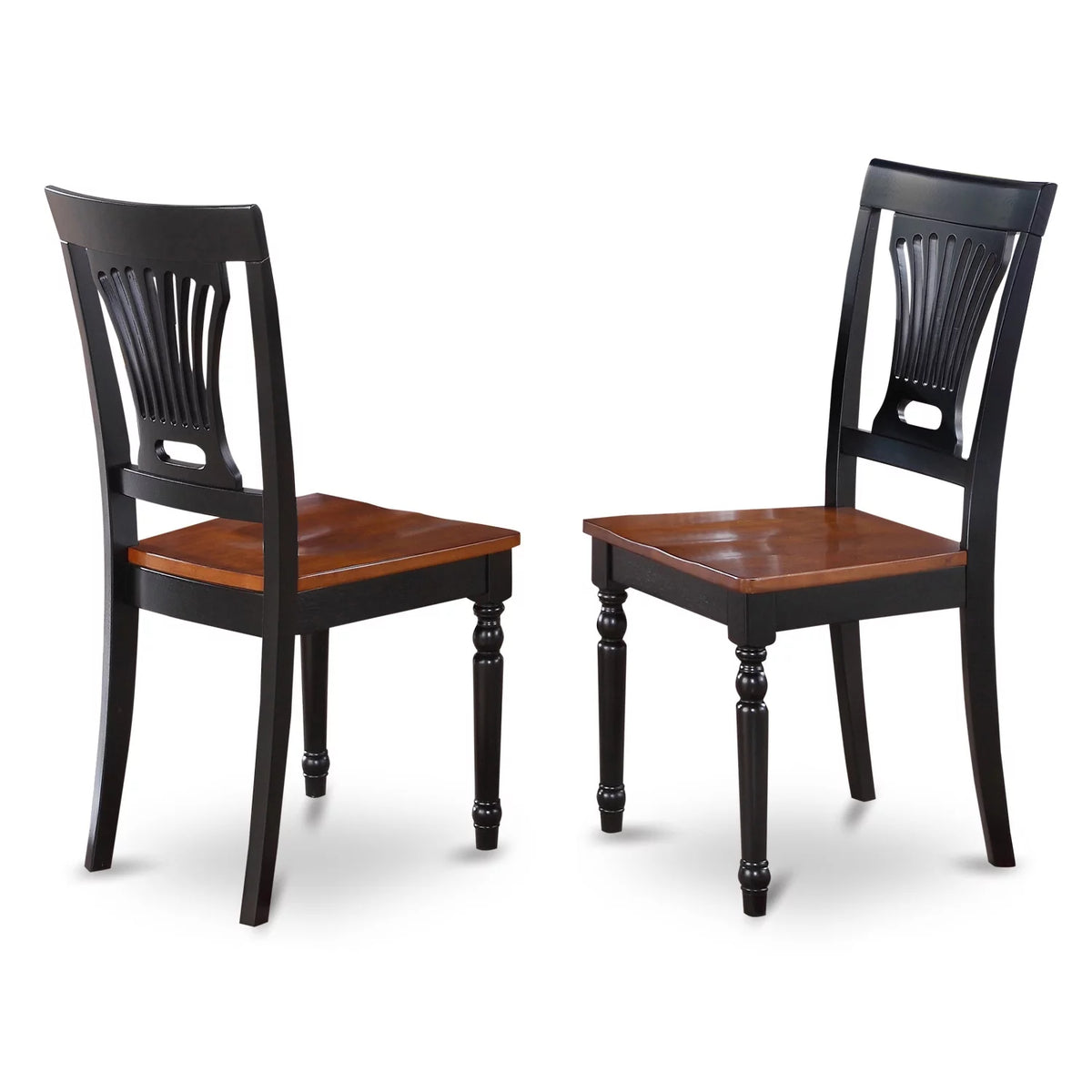 Black 5 Piece Wood Dining Table and Chairs Set K512343