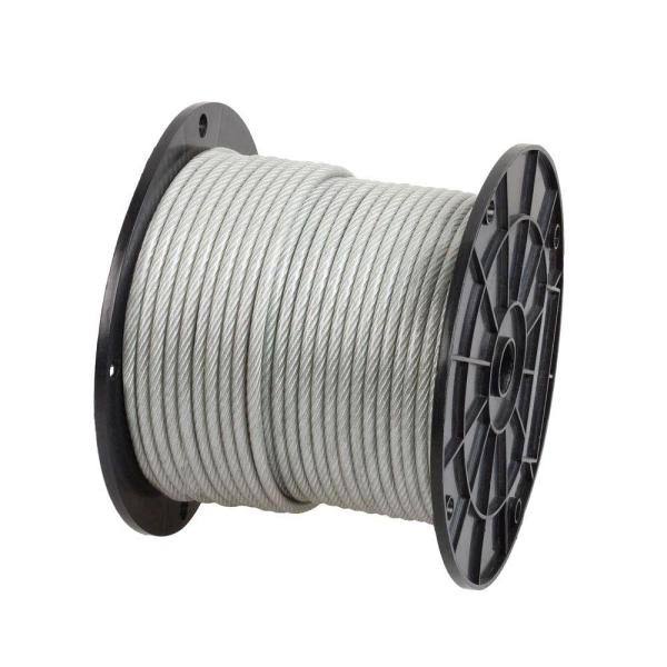 3/16 in. x 250 ft. Galvanized Vinyl-Coated Wire Rope X495