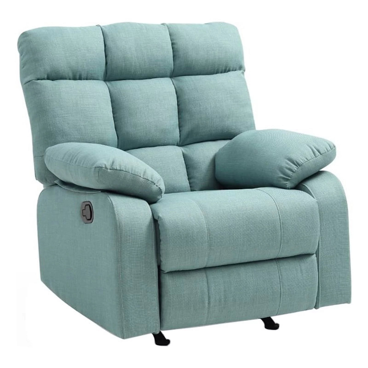 Teal Turquoise Fabric Rocker Recliner Z918488