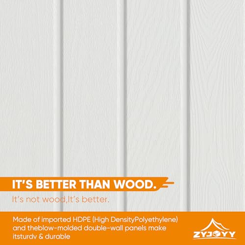 Light Grey HDPE Resin Outdoor Storage Shed A429