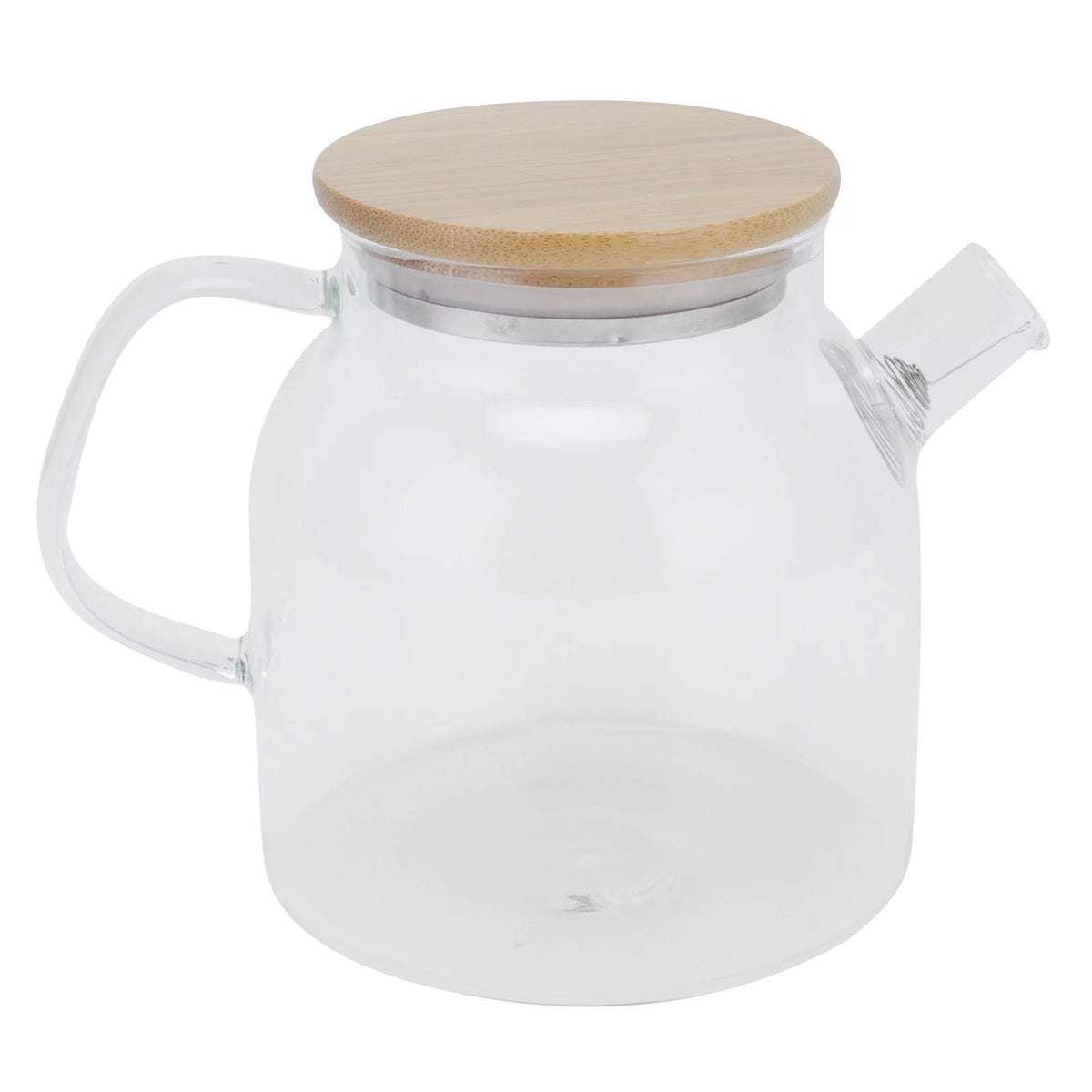Transparent Glass Tea Pot 600ml Heat Resistant U587002