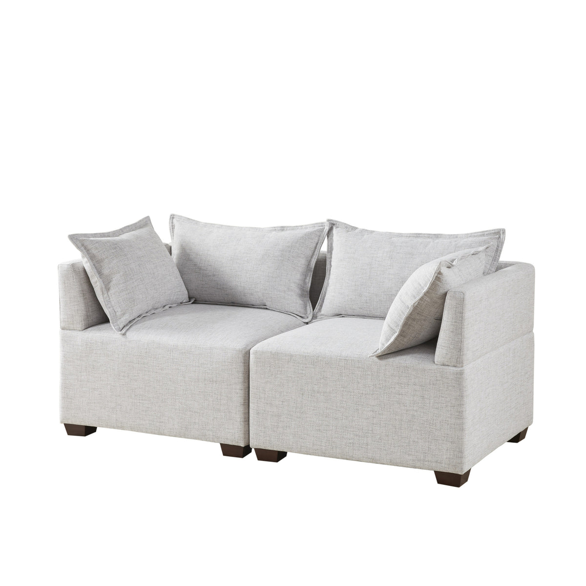 2-Piece Modular Loveseat Sofa J857820