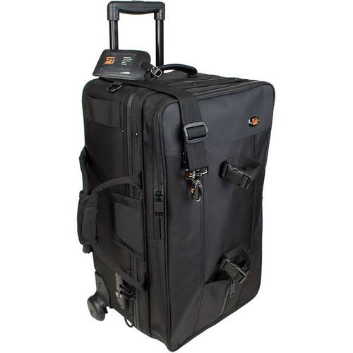 Black Carry on Camera/Laptop Case with Wheels I14862