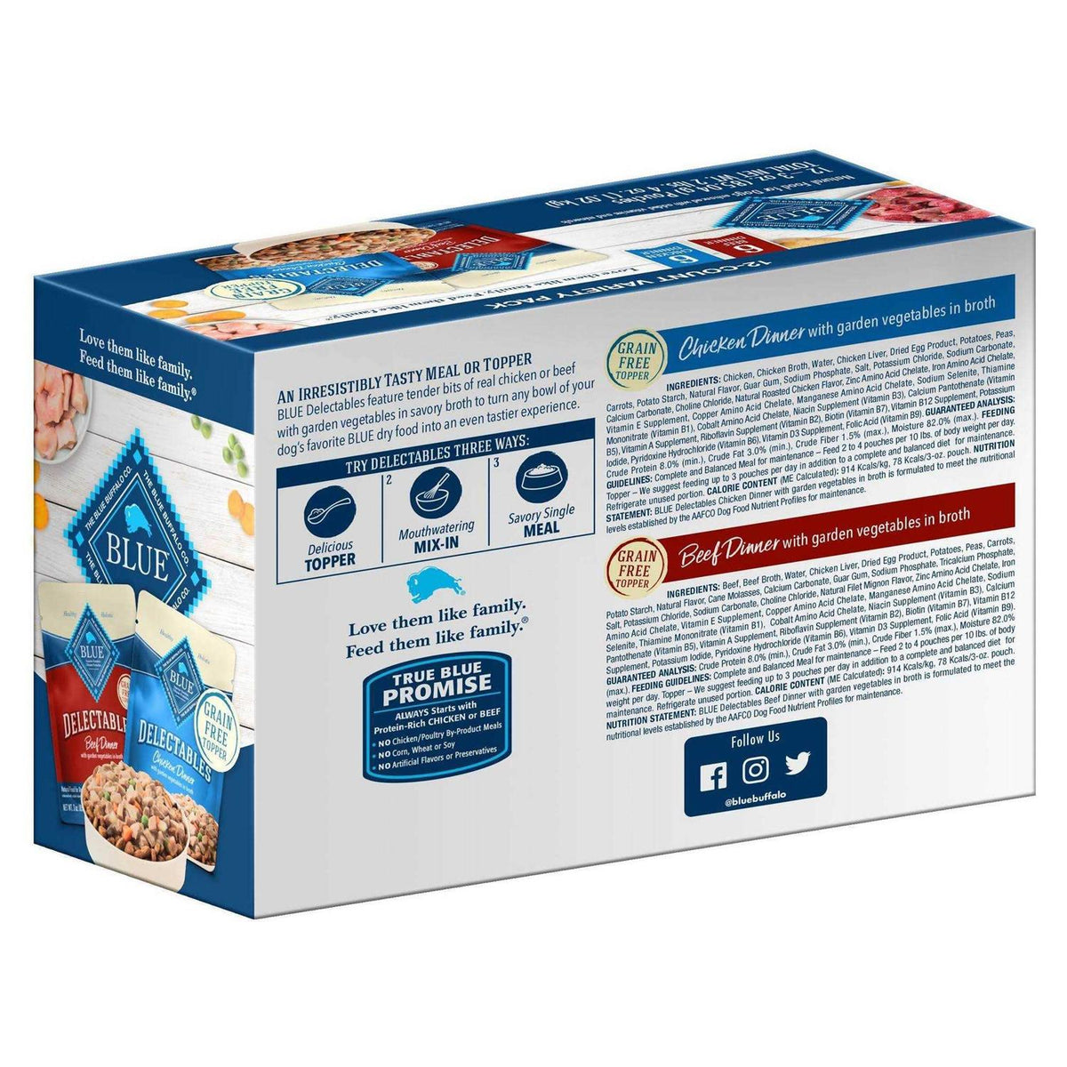 Natural Wet Dog Food Topper Variety Pack I605136