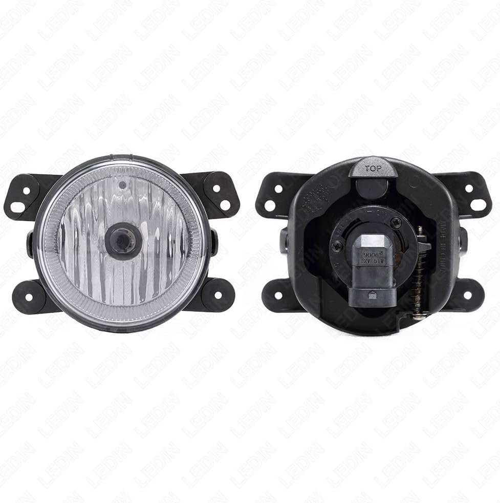 Fog Light Assembly with Switch Bulbs Bezel Replacement Pack of 2 R90310