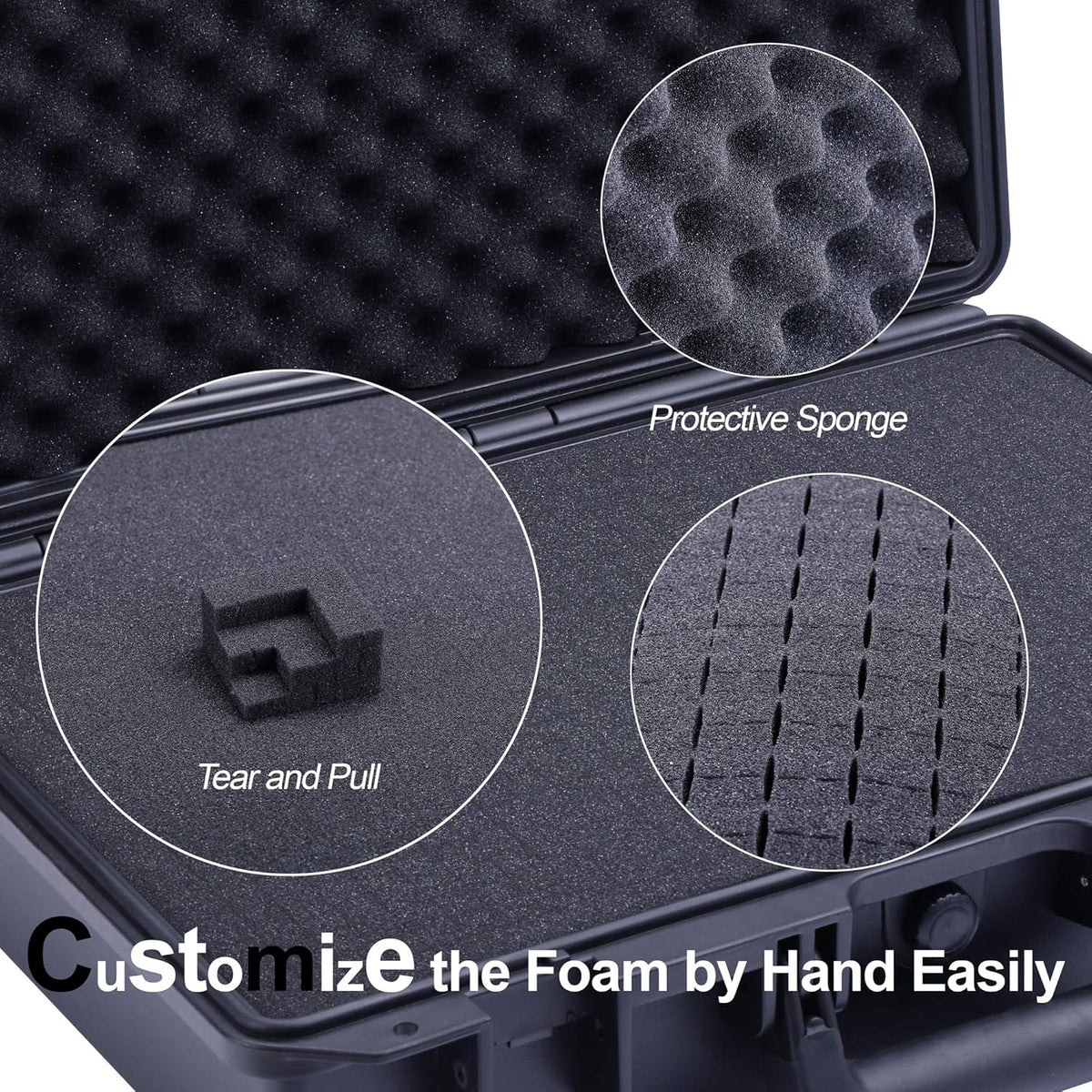 Waterproof Hard Case with Customizable Foam Insert H337454