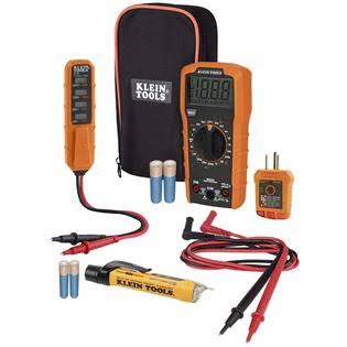 Digital Multimeter Electrical Test Kit with Non-Contact Voltage Tester and Receptacle Tester V745678