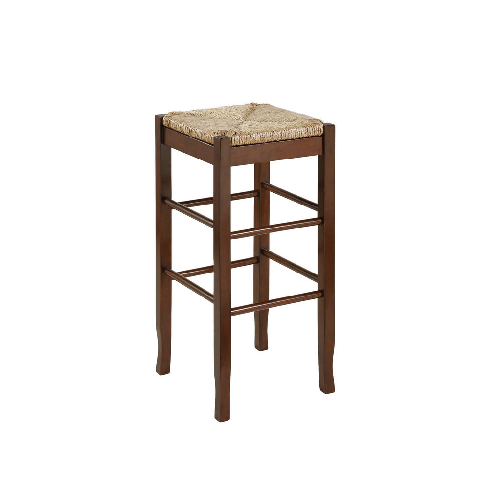29x22 Square Rush Stool Cappuccino K858