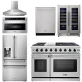 48 Propane Gas Range, Range Hood, Refrigerator, Dishwasher, Wine Cooler, Microwave N49769