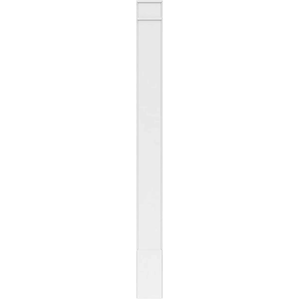 Smooth PVC Pilaster with Decorative Capital & Base (Pair) S678