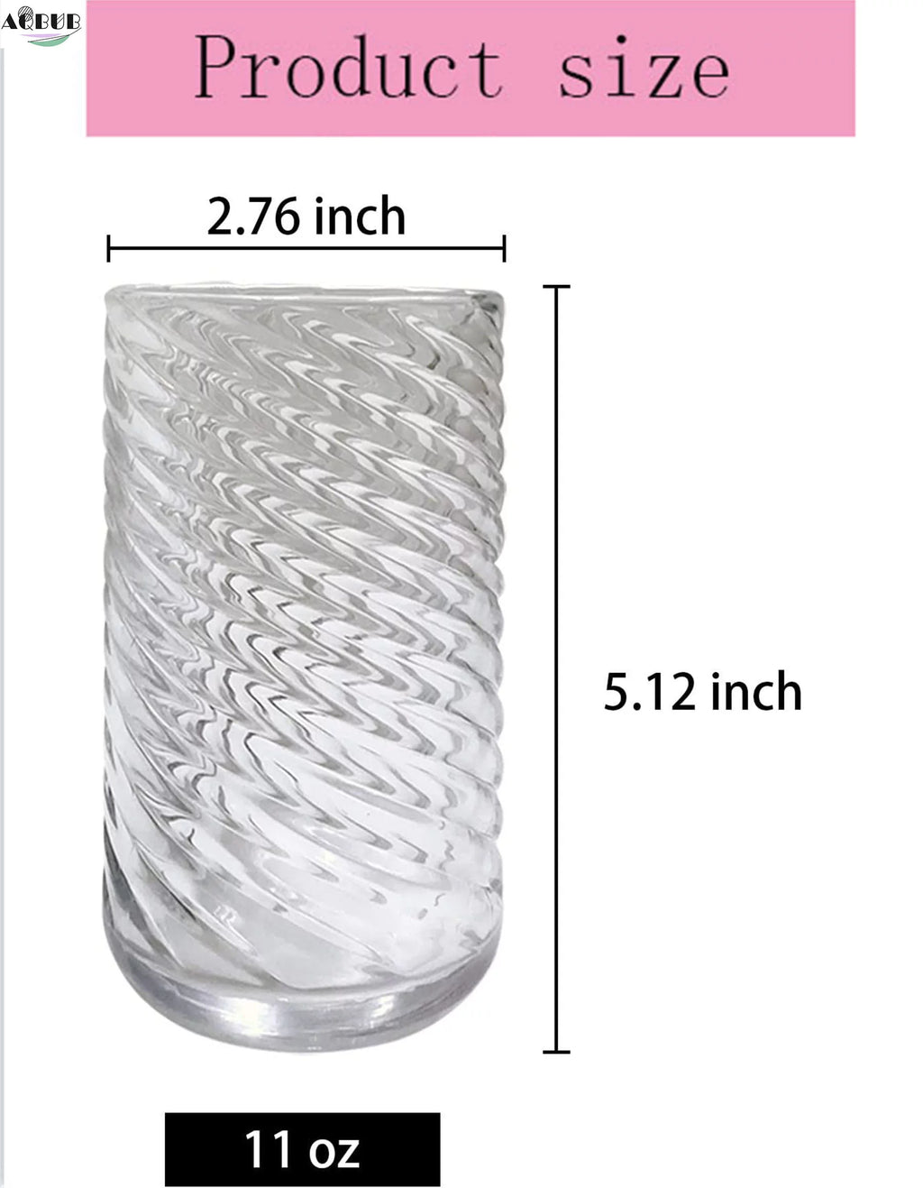 Spiral Stripe Glass Wine Glasses Set of 4 X292891