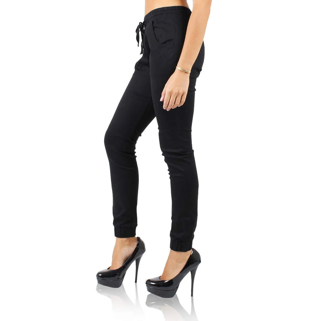Twill Jogger Pants with Pockets X8321