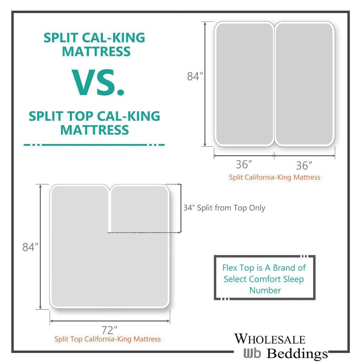 Split California King Microfiber Sheets L8972