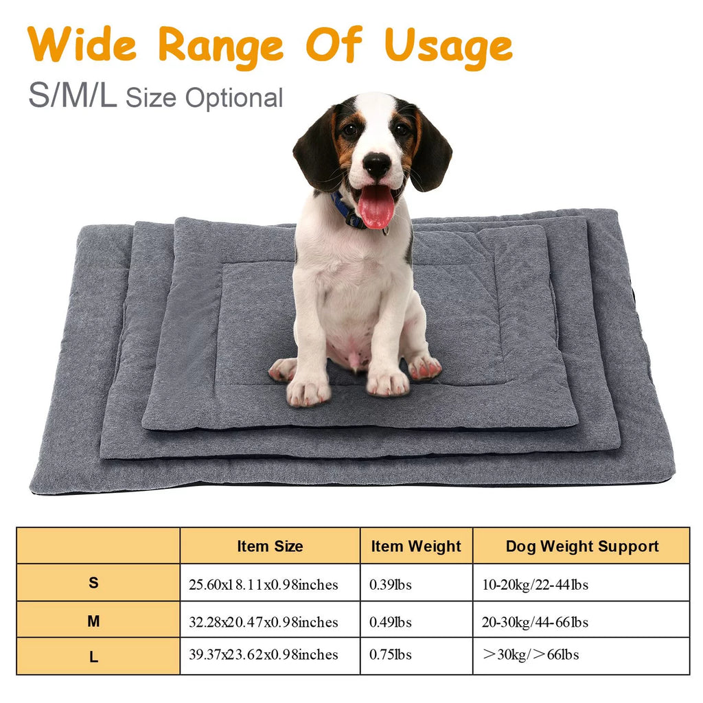 Fleece Dog Bed Mat Reversible Water Resistant Cushion Pad W293