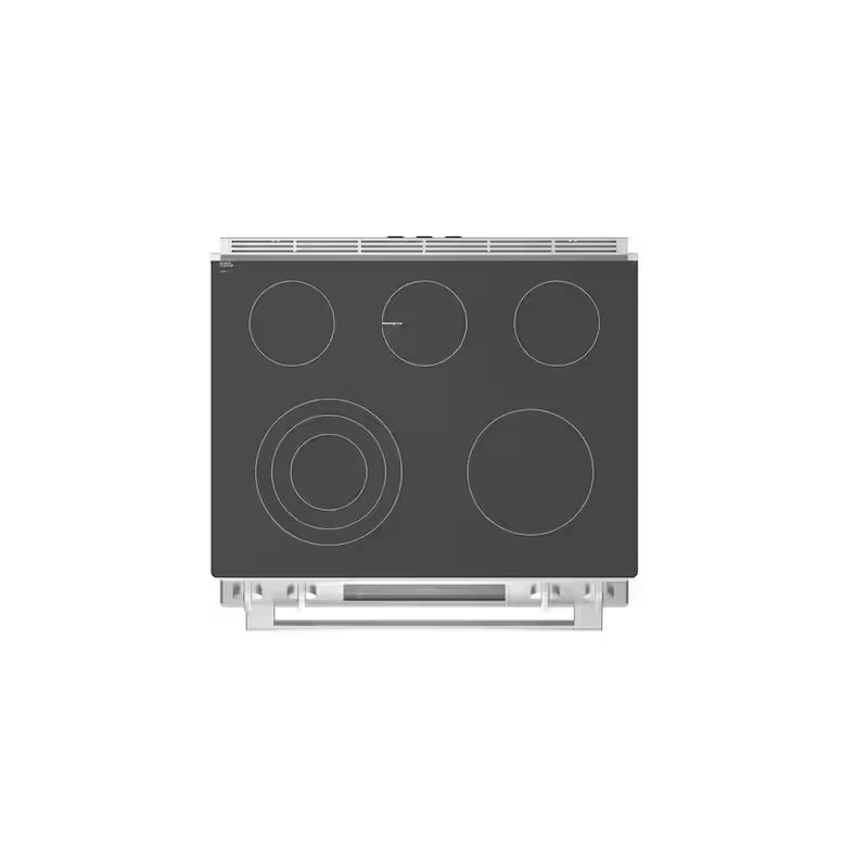 30 in. 4.6 cu. ft. Slide-In Electric Range with Self Cleaning Convection Oven in Stainless Steel W560923