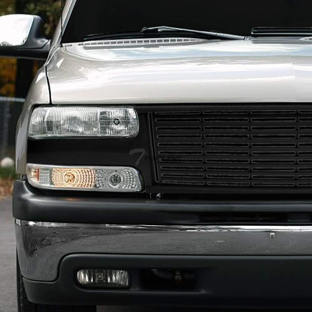 Matte Black Front Hood Bumper Grill Grille ABS P606737
