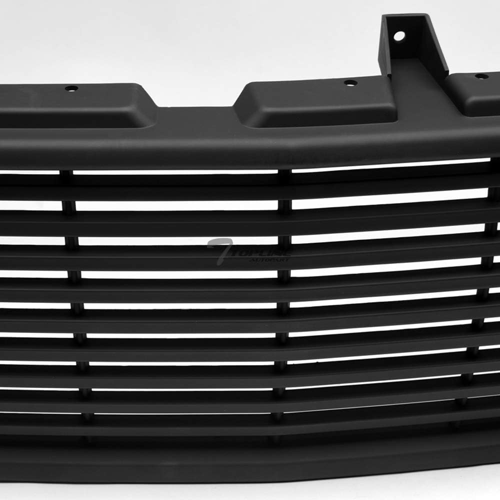 Matte Black Front Hood Bumper Grill Grille ABS P606737