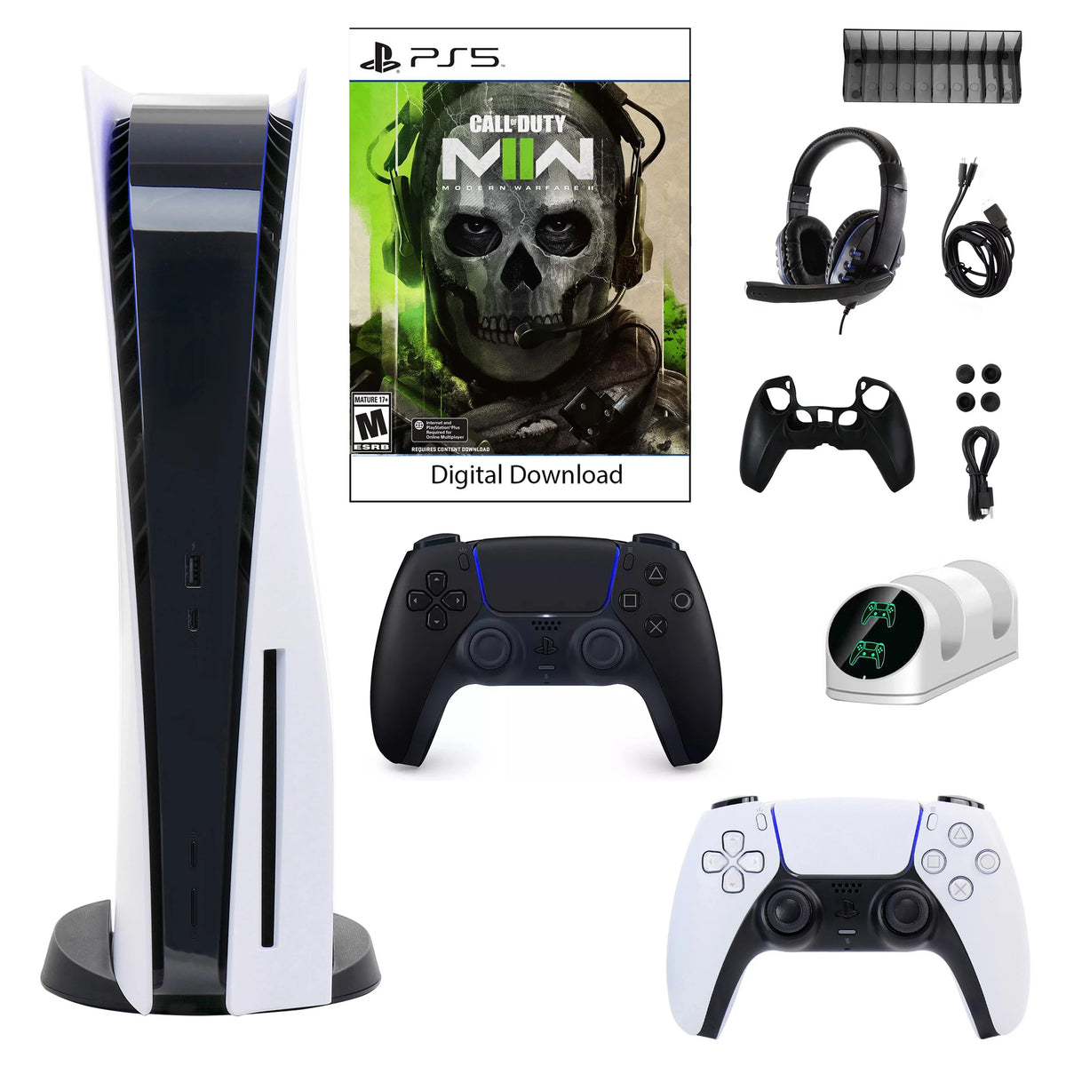 Black Console with DualSense Controller Q159
