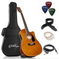 Brown Cutaway Acoustic-Electric Guitar Package Z278120
