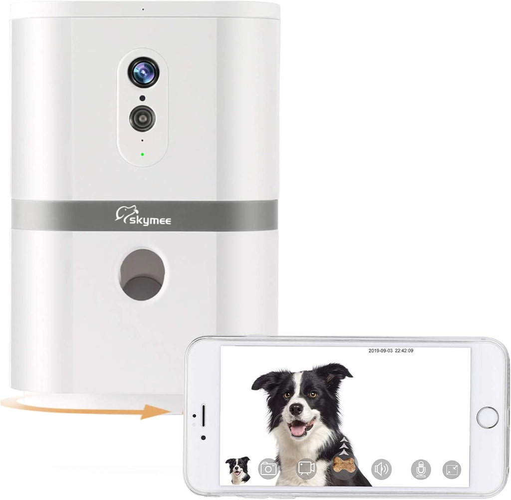 Dog Camera Treat Dispenser with Two-Way Audio and Night Vision V43221
