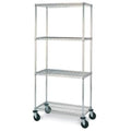 4-Shelf Mobile Cart Chrome X6960