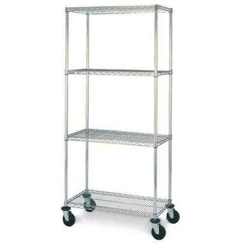4-Shelf Mobile Cart Chrome X6960