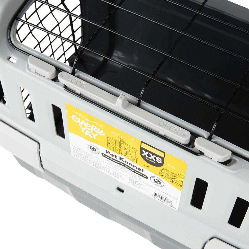 Grey 2-Door Pet Kennel S168430