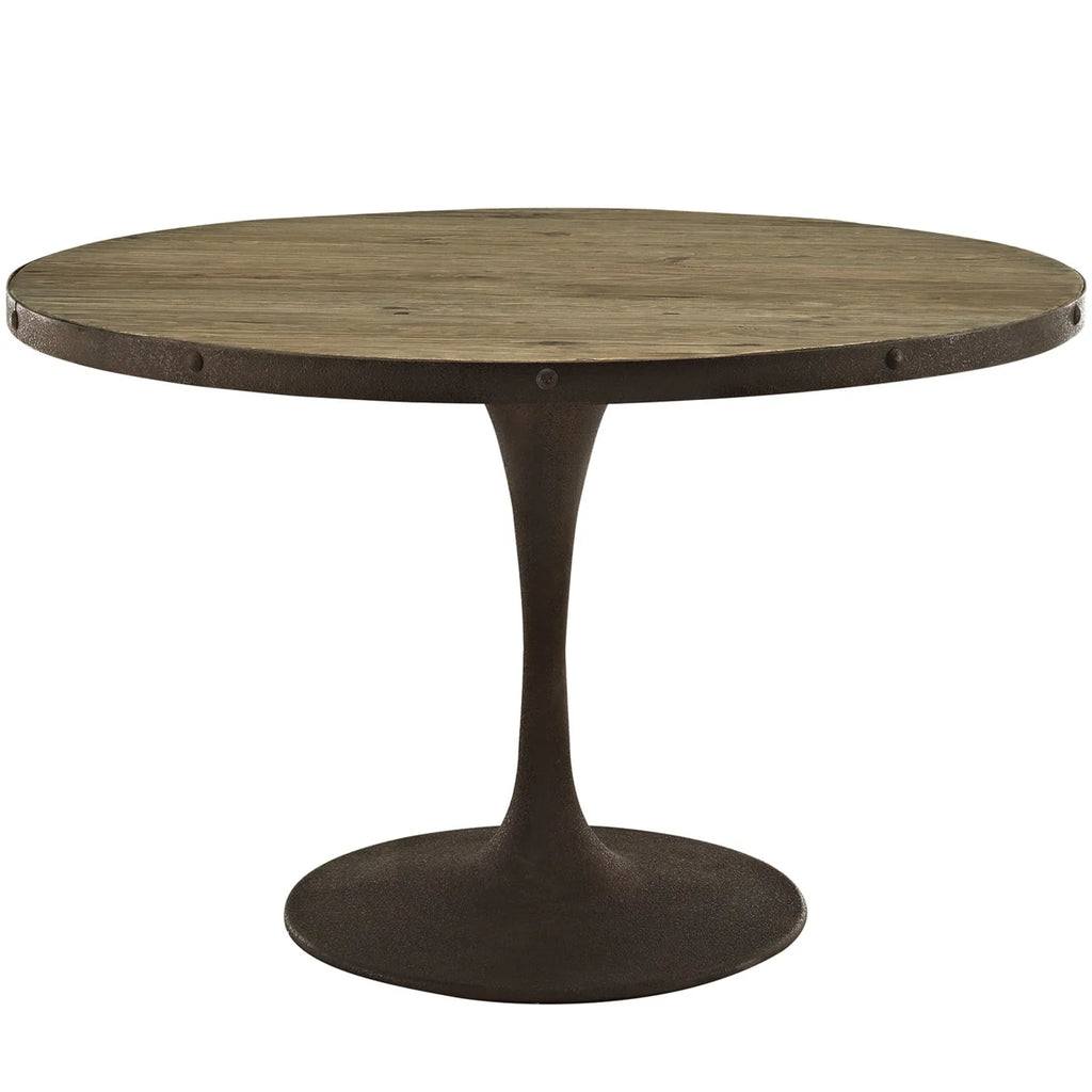 48" Round Wood Top Dining Table O751825