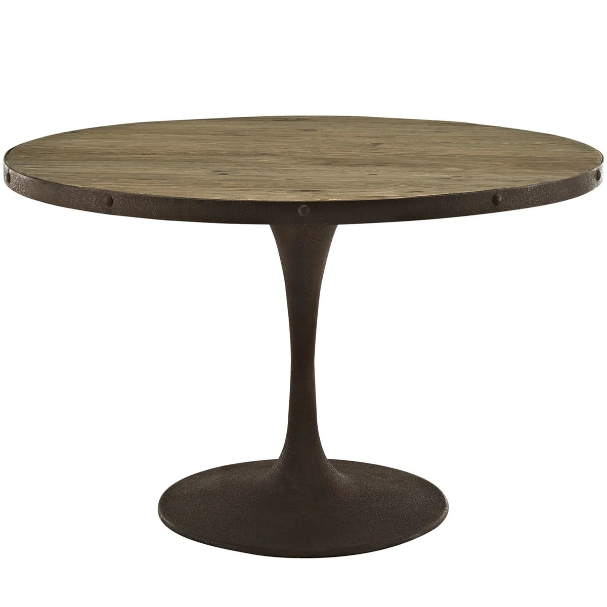 48" Round Wood Top Dining Table O751825