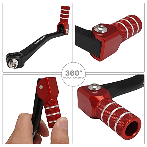Folding Gear Shifter Shift Lever Pedal CNC Universal Red K80437
