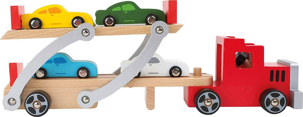 Wooden truck with cars H951816