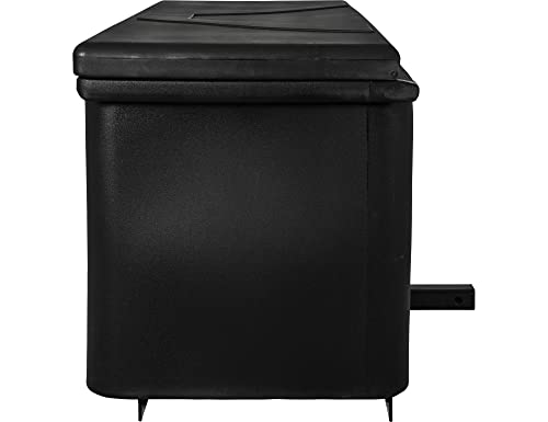 Large Poly Cargo Carrier Utility Storage Bin Box, 23x51x26 Inches, Black W16547