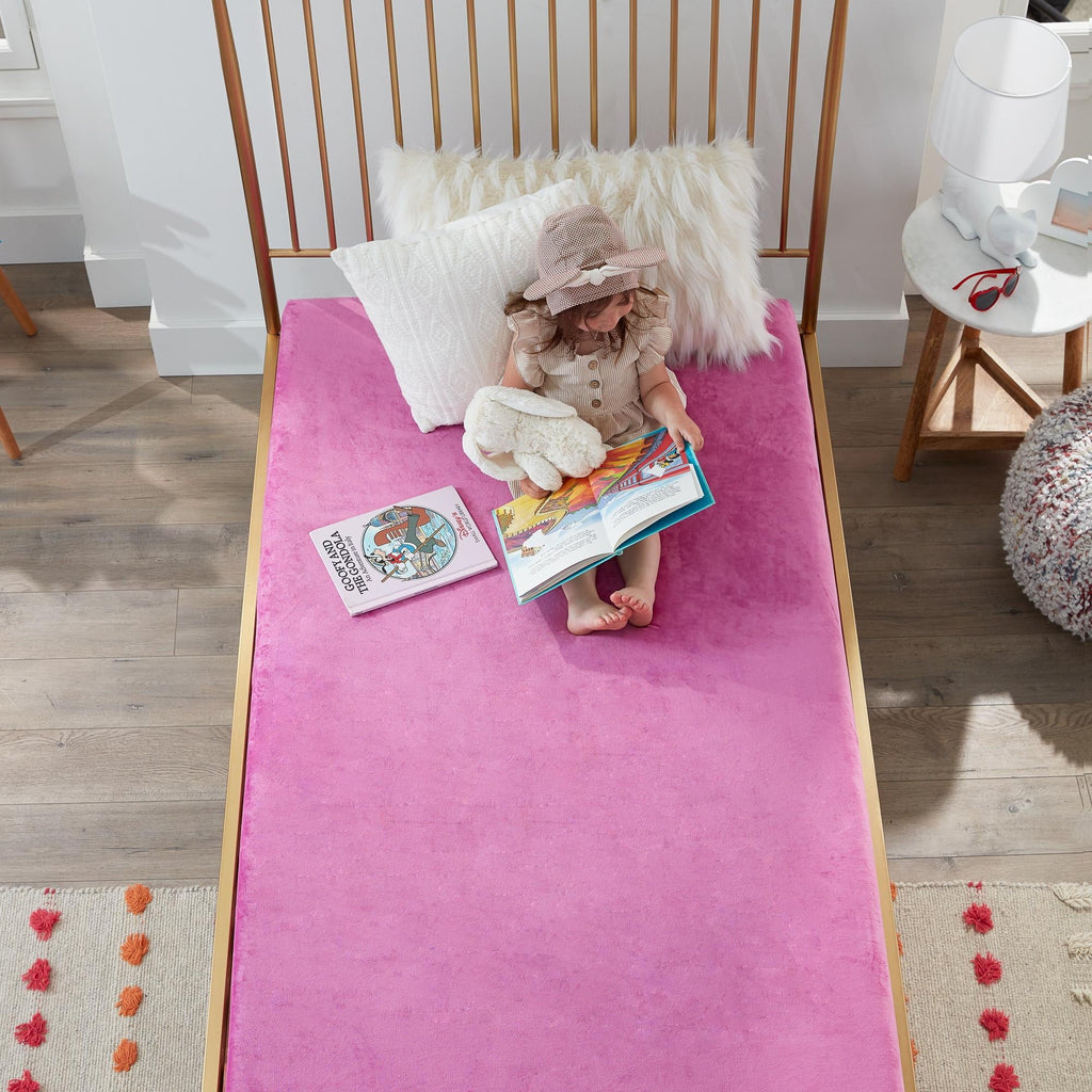 Blue Twin Gel Memory Foam Kids Mattress E764690