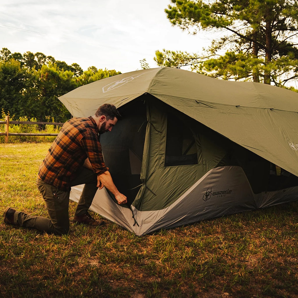Portable Hub Tent, 3-6 Person, Alpine Green I74877