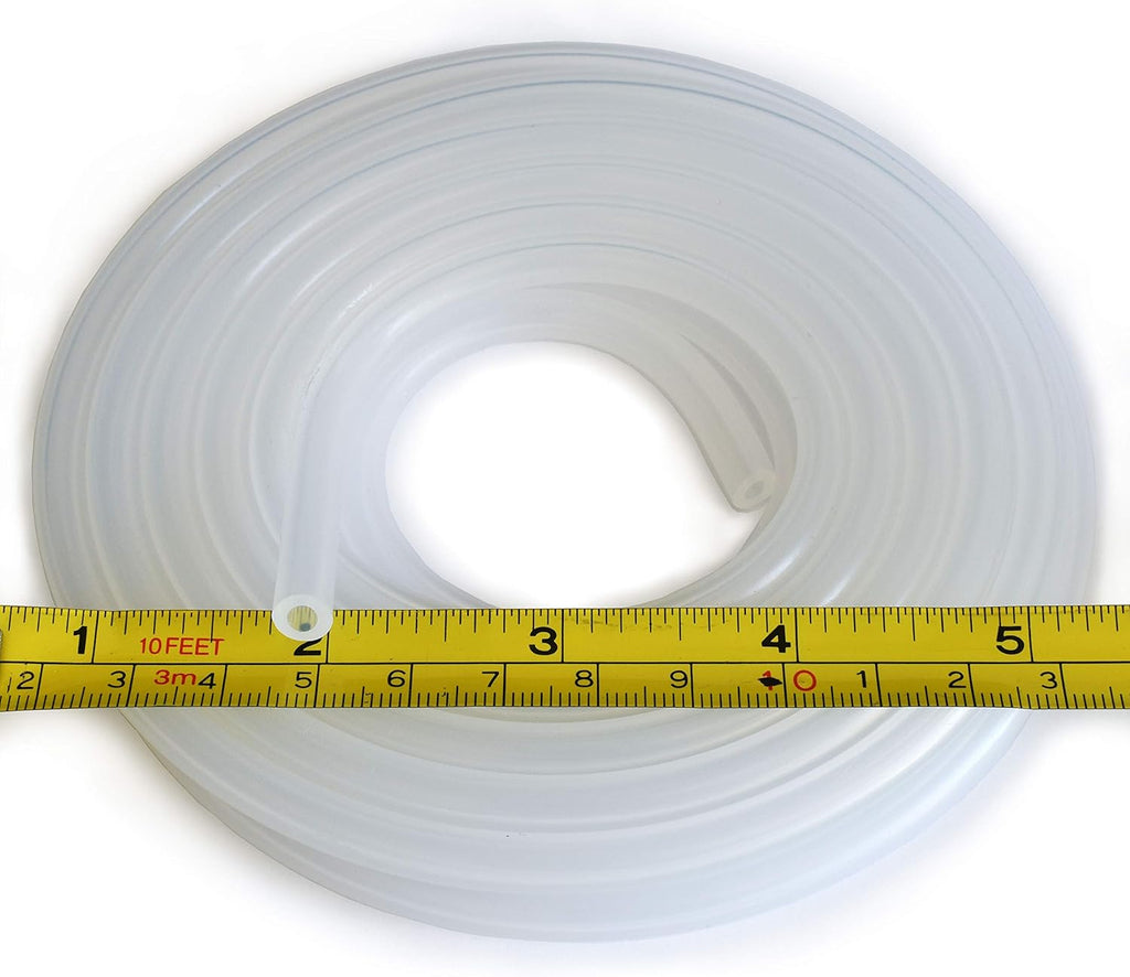 Pure Silicone Tubing 1/8" ID x 1/4" OD 500F 75 Feet Pack of 2 T130