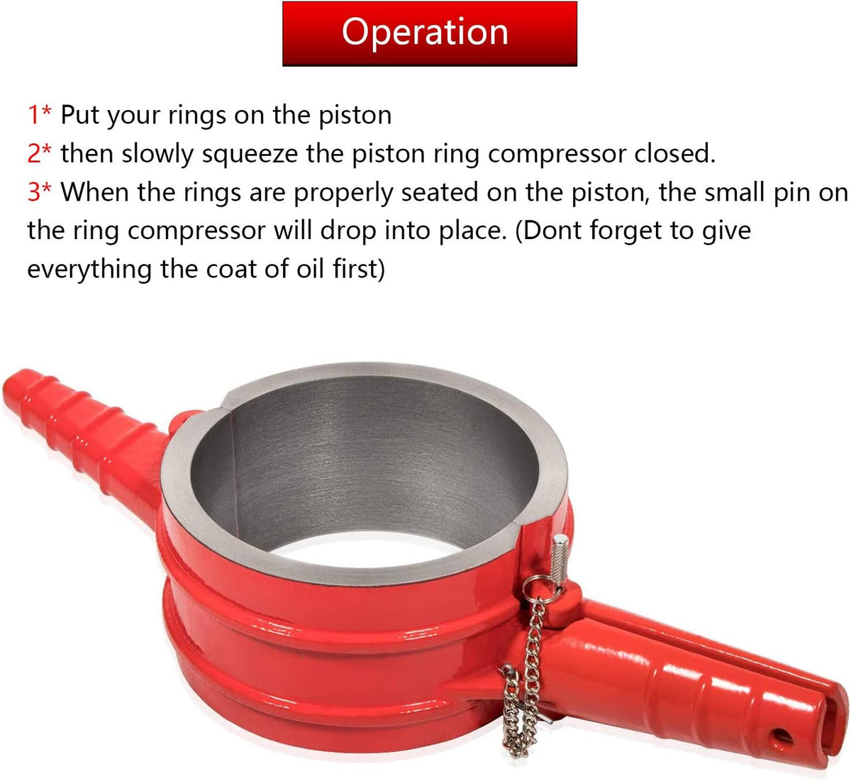 Piston Ring Compressor 5.4 Bore H836