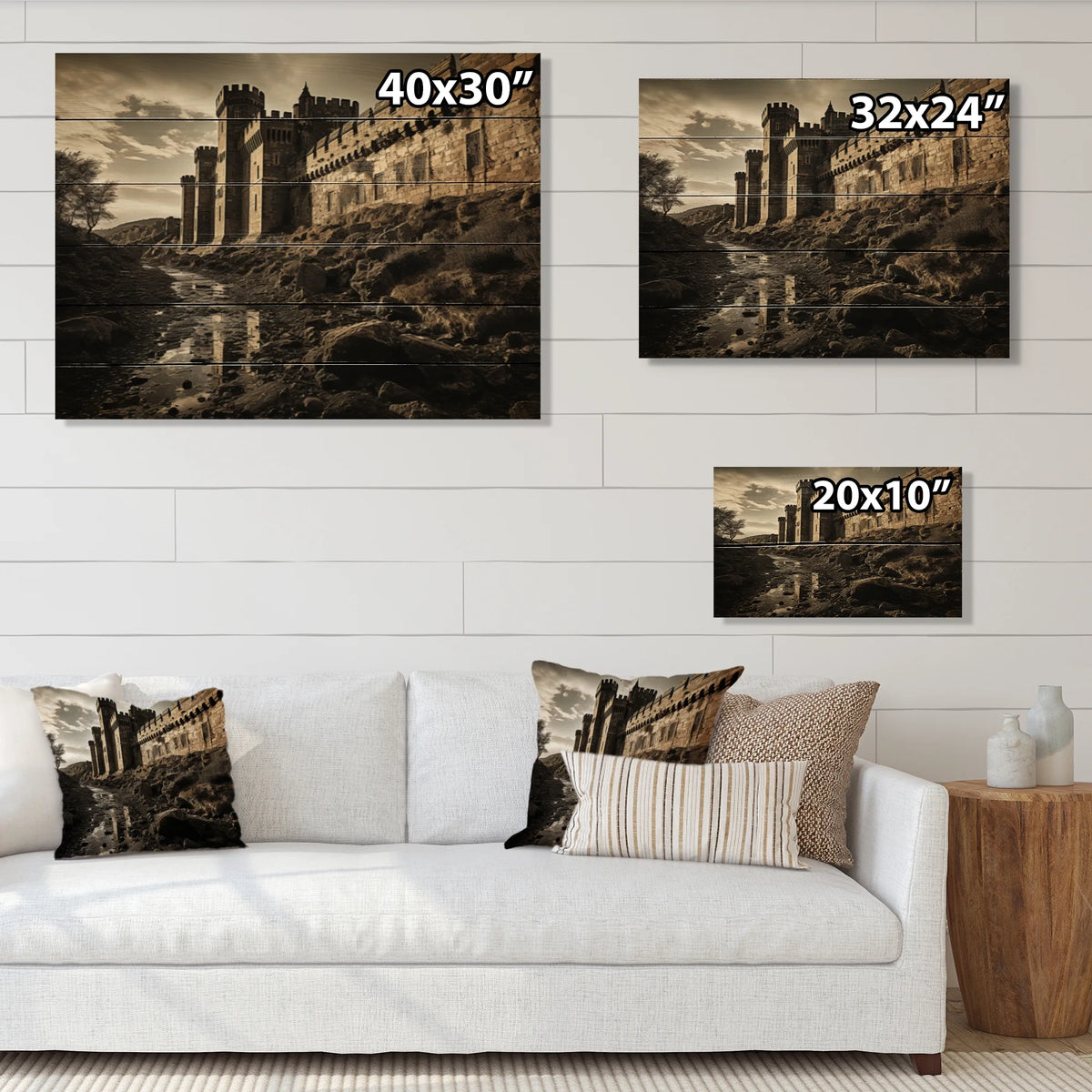 Natural Pine Wood Architecture Print I486365