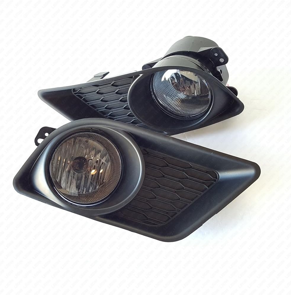 Fog Light Assembly with Switch Bulbs Bezel Replacement Pack of 2 R90310