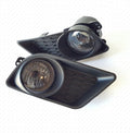 Fog Light Assembly with Switch Bulbs Bezel Replacement Pack of 2 R90310