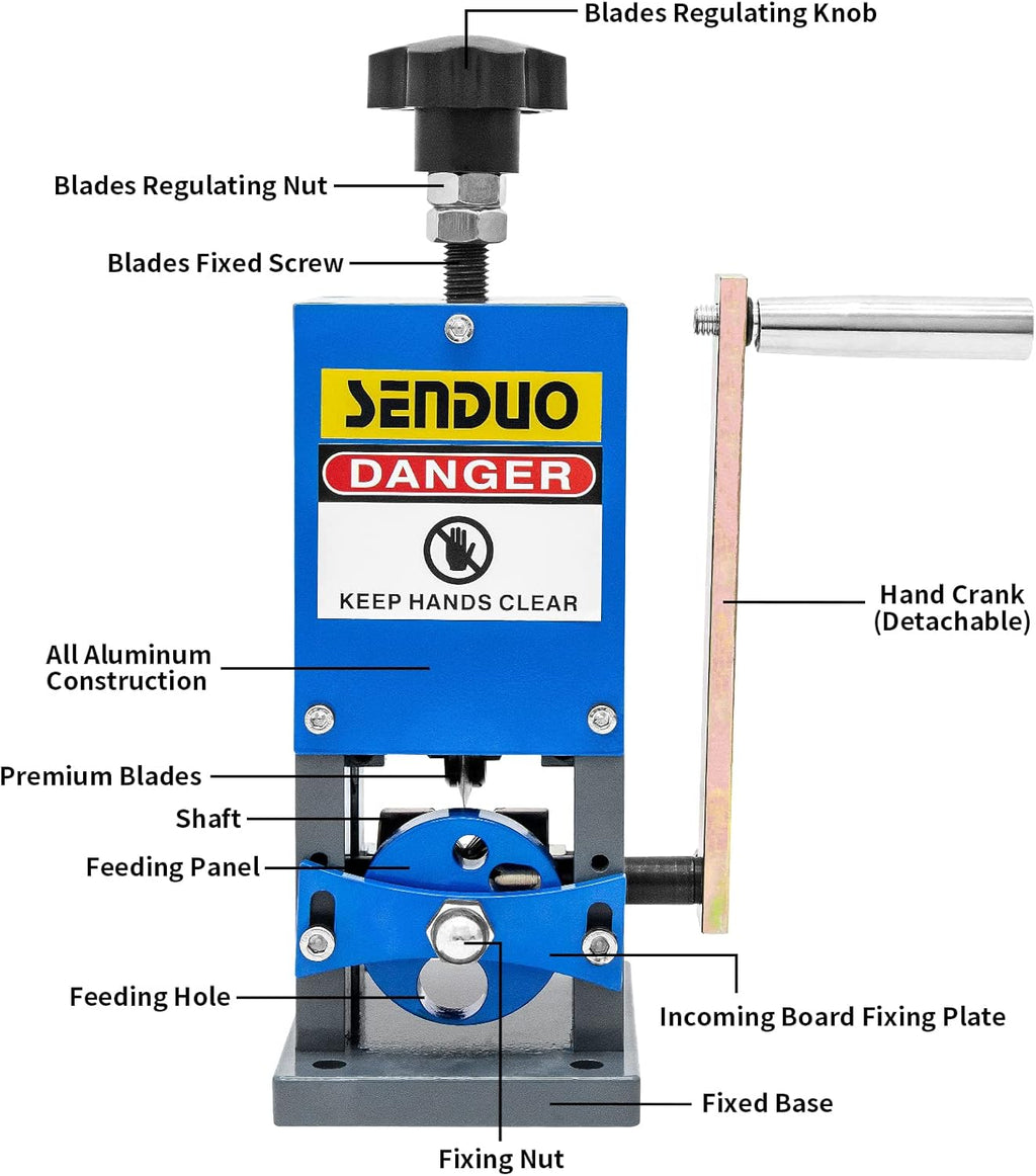 Manual Wire Stripping Machine with Hand Crank E719